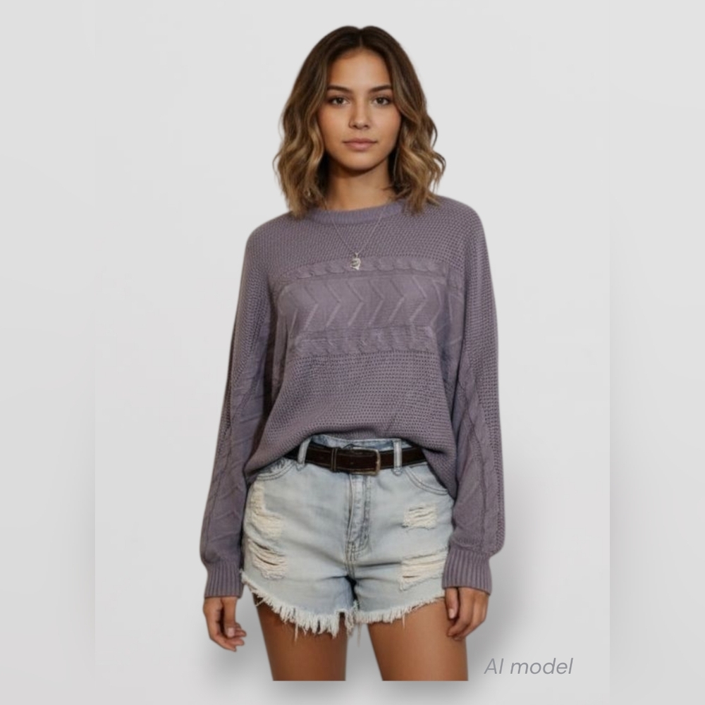 Derek Heart Batwing Sweater